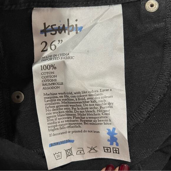 NEW NWT Ksubi Skinny Kickn Phantom Crop Flare Jeans - Picture 10 of 15